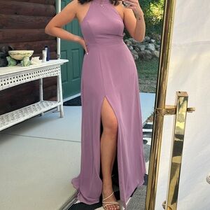 Azazie Wisteria Clarice bridesmaid dress